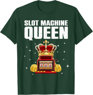 Funny Slot Machine Player Art Casino Lover Gambler T-Shirt - T-Shirt | Forest