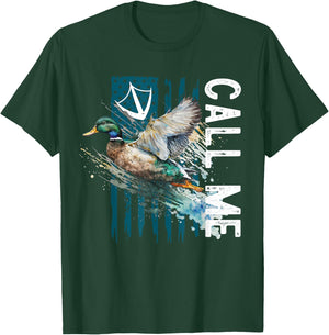 Call Me Mallard Duck Hunter Hunting Season Cute Duck Hunting T-Shirt - T-Shirt | Forest