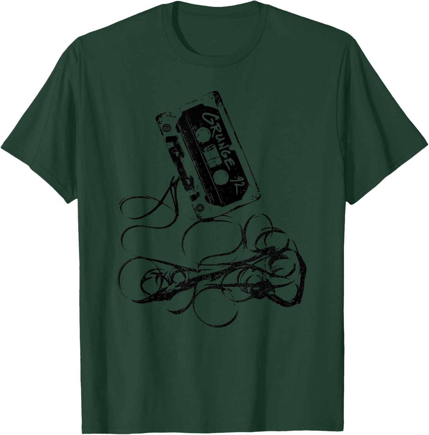 Grunge 90s Music Vintage Tape Concert T-Shirt - T-Shirt | Forest