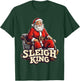 Santa Sleigh King Funny Christmas T-Shirt - T-Shirt | Forest