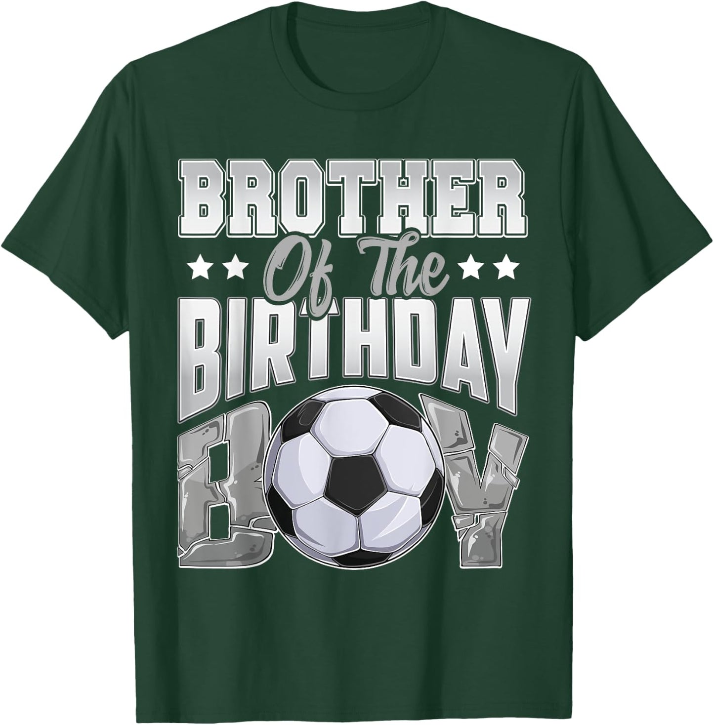 Brother Soccer birthday Boy Family Baller b-day Party T-Shirt - T-Shirt | Forest