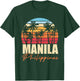 Palm Trees Filipino Pinoy Retro Tropical Manila Philippines T-Shirt - T-Shirt | Forest