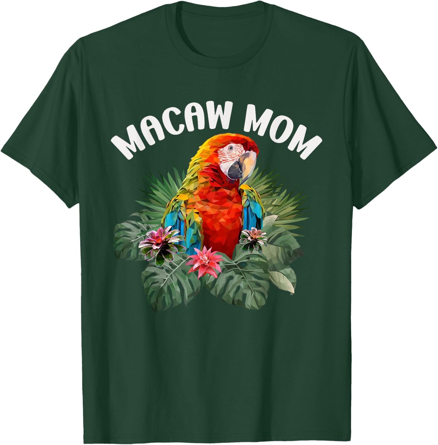 Macaw Mom Cute Scarlet Macaw Parrot Bird Women's T-Shirt - T-Shirt | Forest