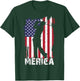 Merica Golf-Shirt 4th July American Flag Patriotic Dad Men T-Shirt - T-Shirt | Forest