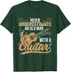 Never Underestimate An Old Man With A Guitar T-Shirt - T-Shirt | Forest