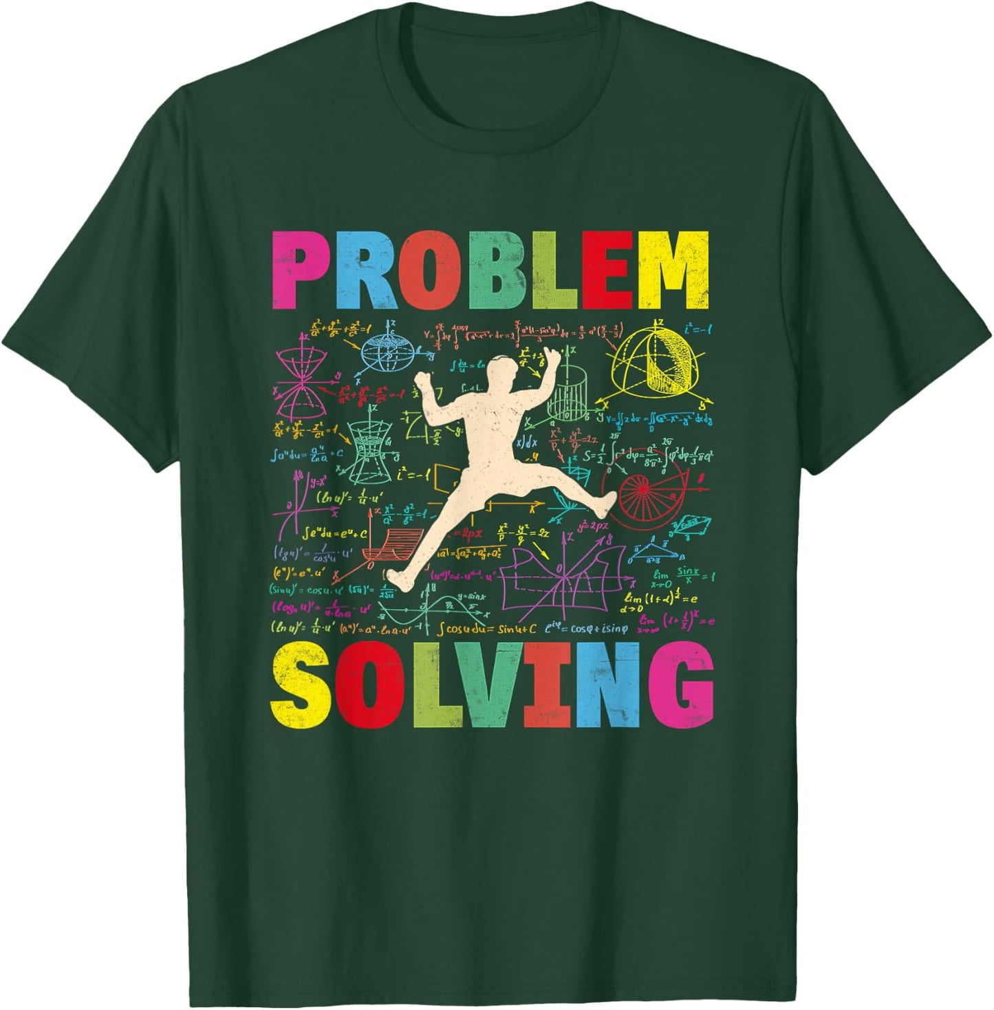 Mathematic Problem Solving Climber Rock Climbing Bouldering T-Shirt - T-Shirt | Forest