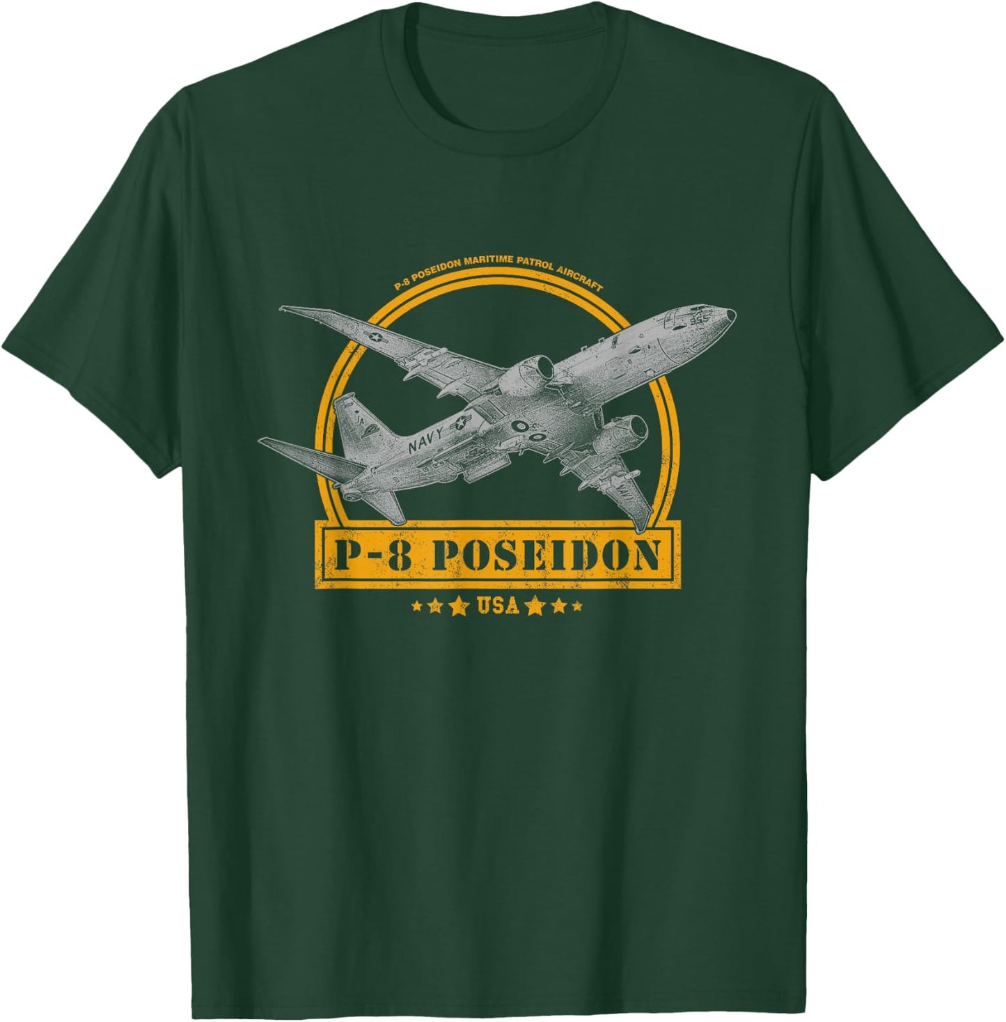 P-8 Poseidon Aircraft T-Shirt - T-Shirt | Forest
