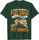 Real Grandpas Pet Snakes Old Guy Men Serpent Reptile T-Shirt - T-Shirt | Forest