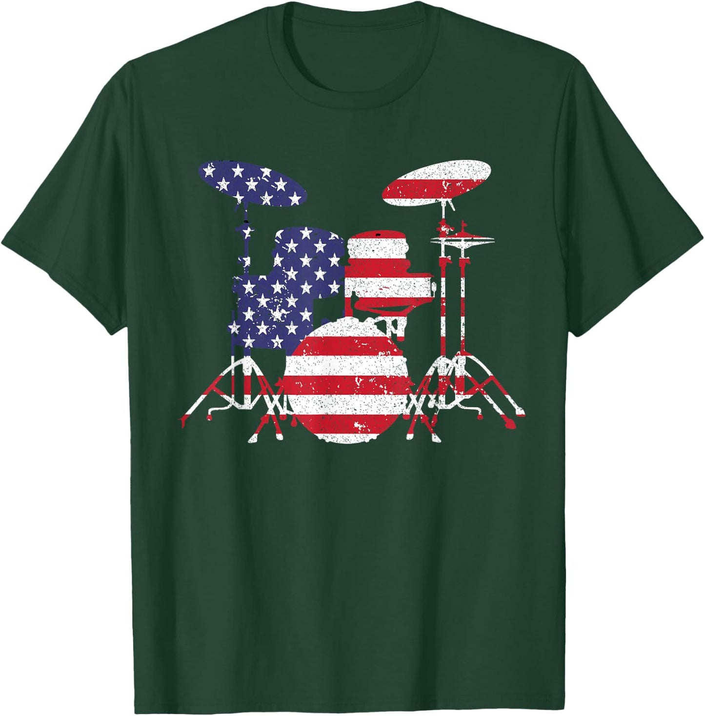Best Drum Design Women Drum Set Drumming Drummer T-Shirt - T-Shirt | Forest
