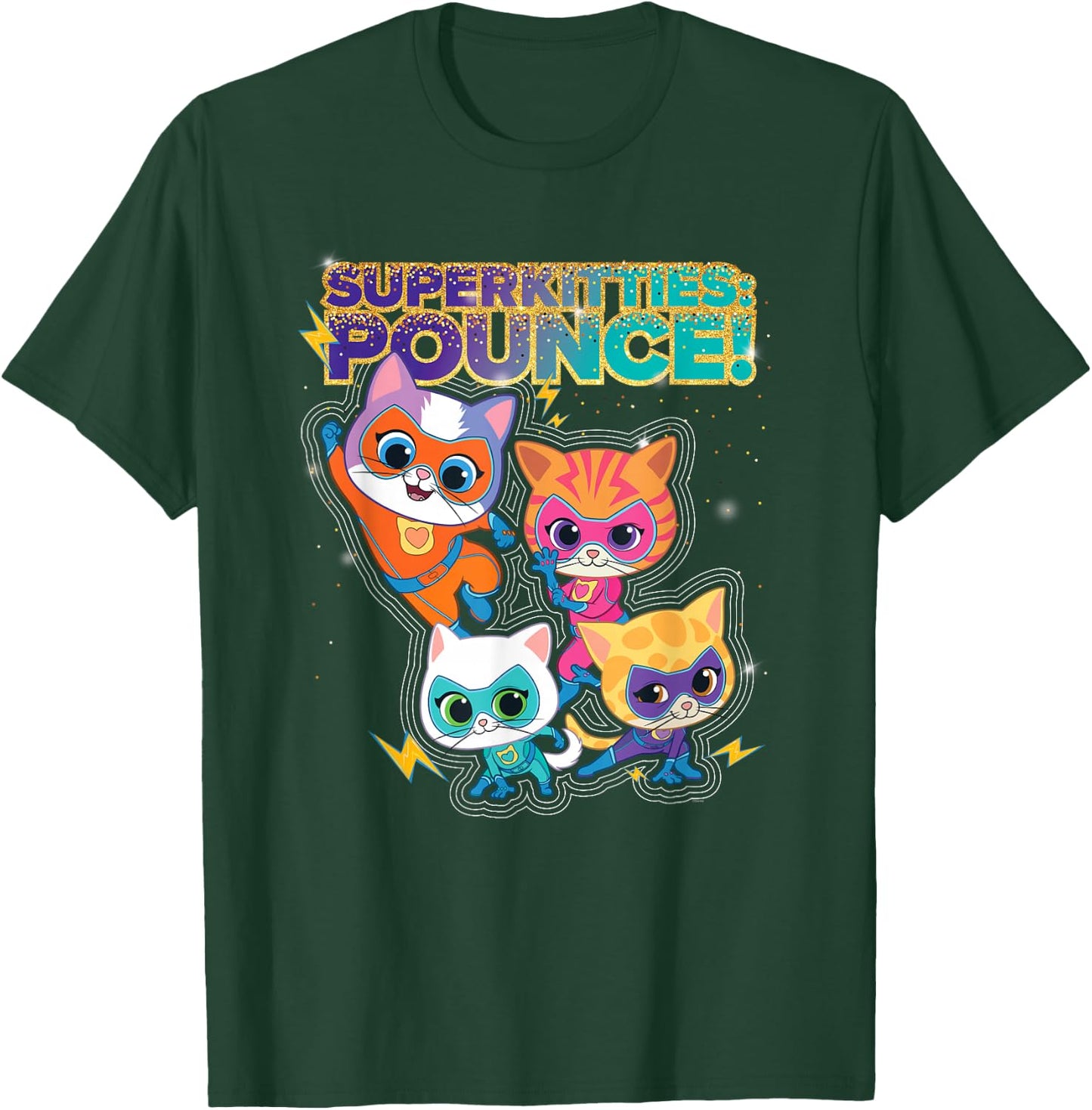 Disney Junior SuperKitties Pounce! Full Team T-Shirt - T-Shirt | Forest