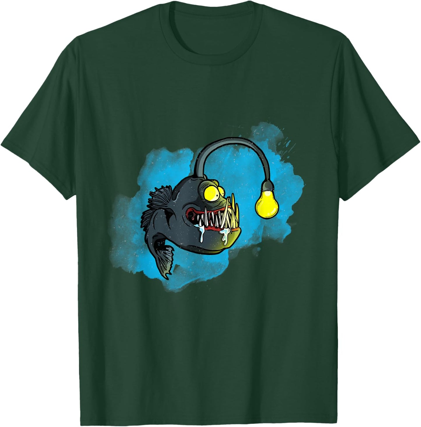 Funny Anglerfish for fishing and Sea Monster Lovers T-Shirt - T-Shirt | Forest