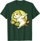 Funny Tennis Racket Cat Playing Tennis Women Kids T-Shirt - T-Shirt | Forest