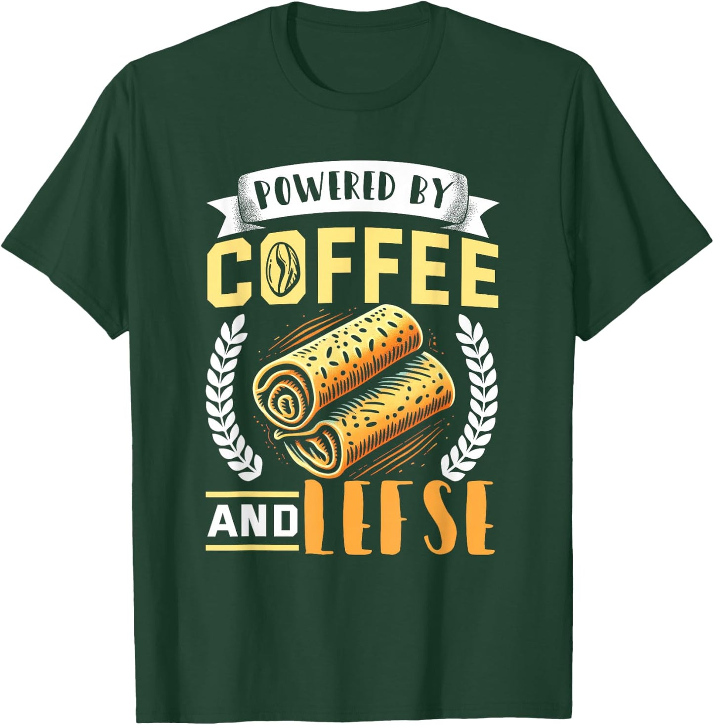 Lefse Shirt Funny Coffee Lover Norwegian Food Lefse Lover T-Shirt - T-Shirt | Forest