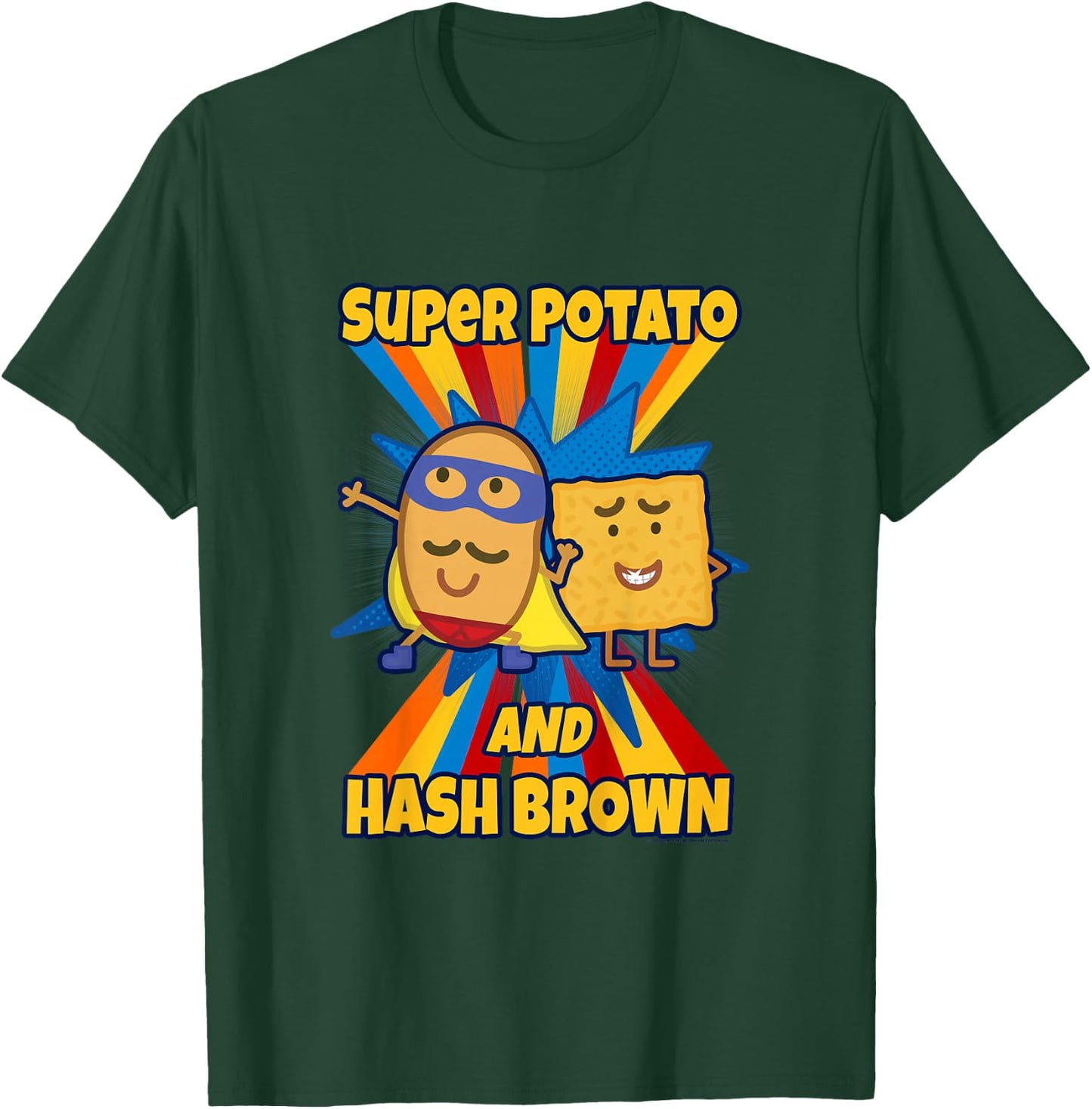 Kids Peppa Pig Super Potato and Hash Brown T-Shirt - T-Shirt | Forest