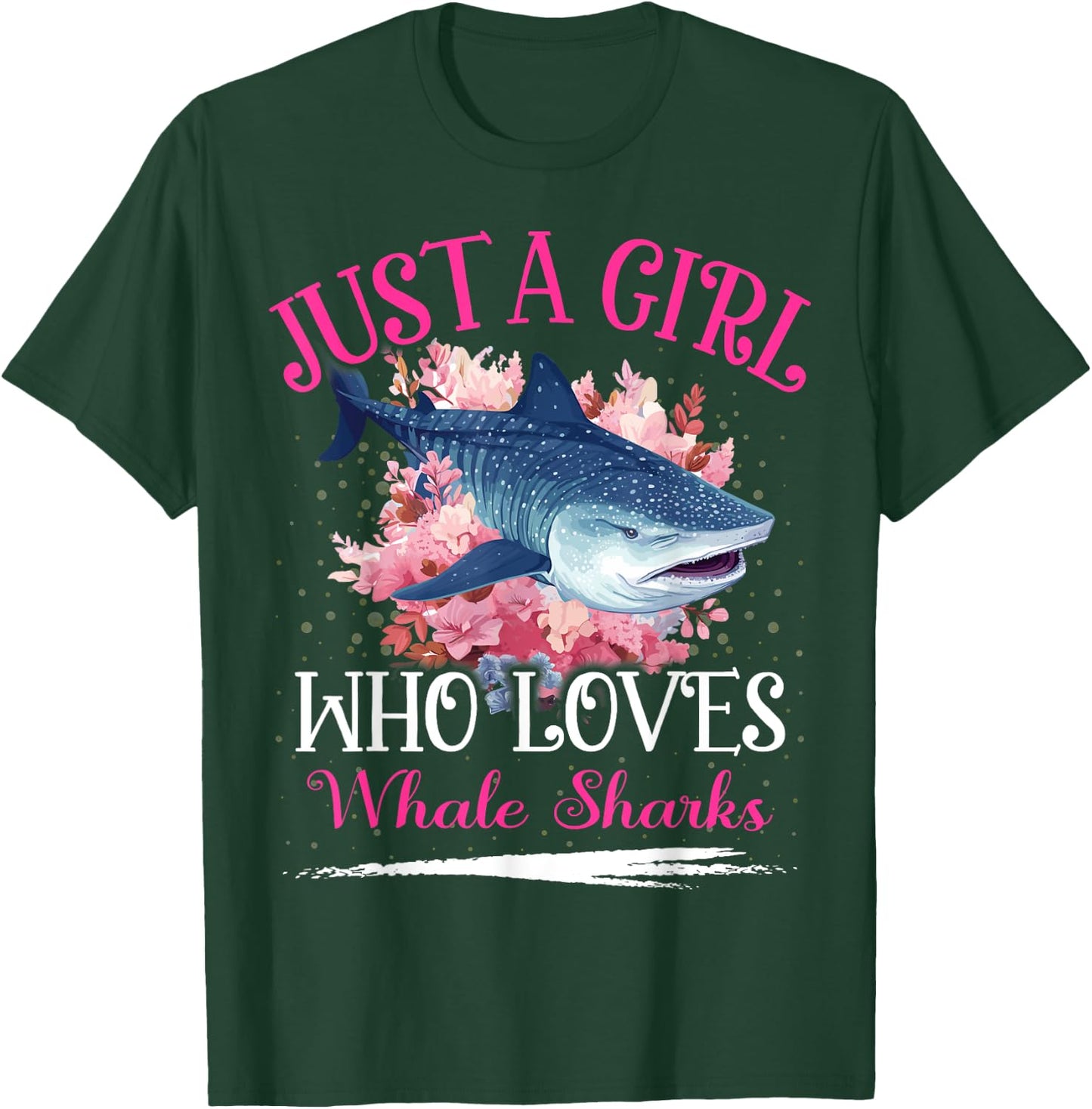 Just A Girl Who Loves Whale Shark Girls T-Shirt - T-Shirt | Forest