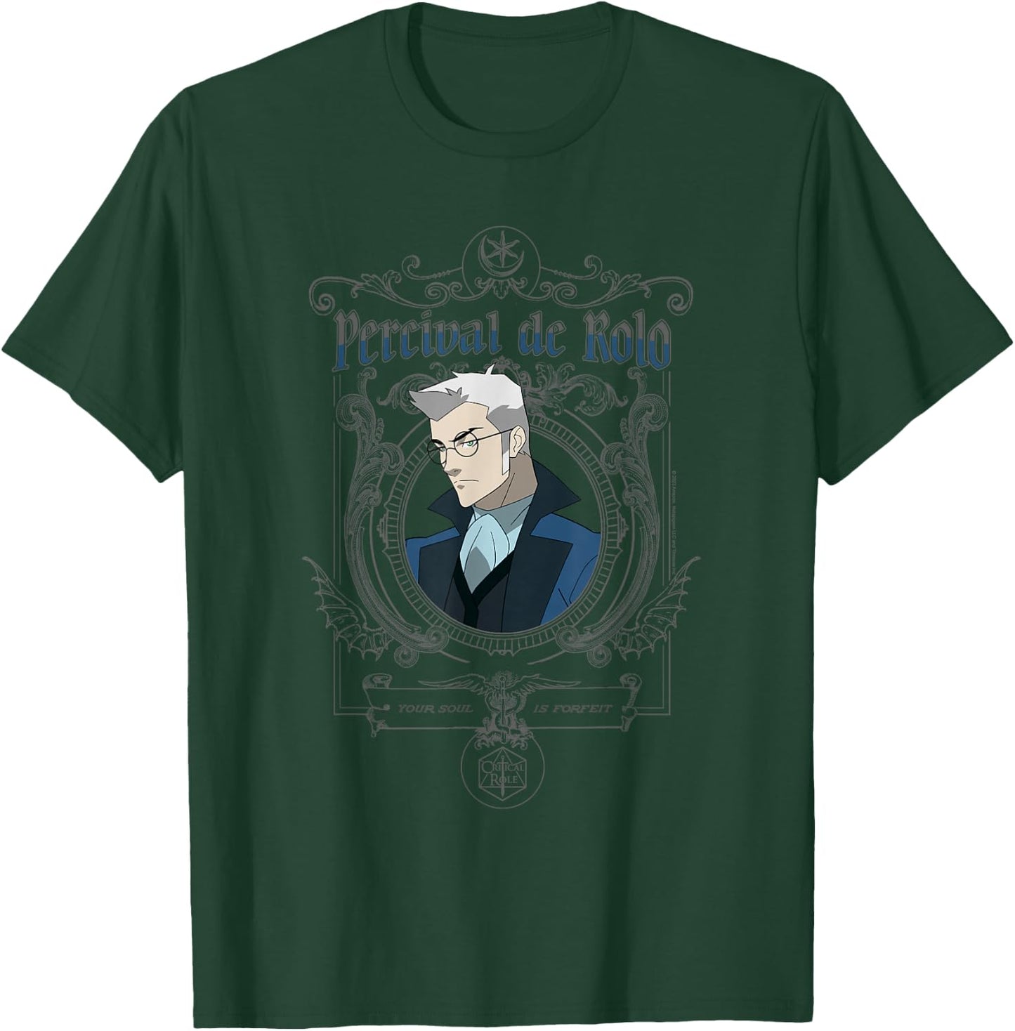The Legend of Vox Machina Percy Goth Frame Small T-Shirt - T-Shirt | Forest