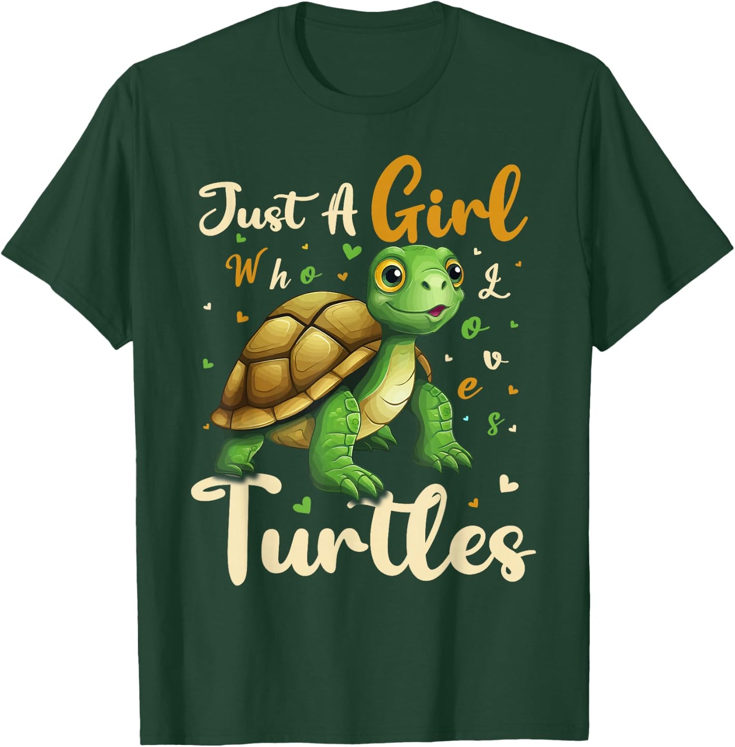 Turtle Lover Just A Girl Who Loves Turtles T-Shirt - T-Shirt | Forest