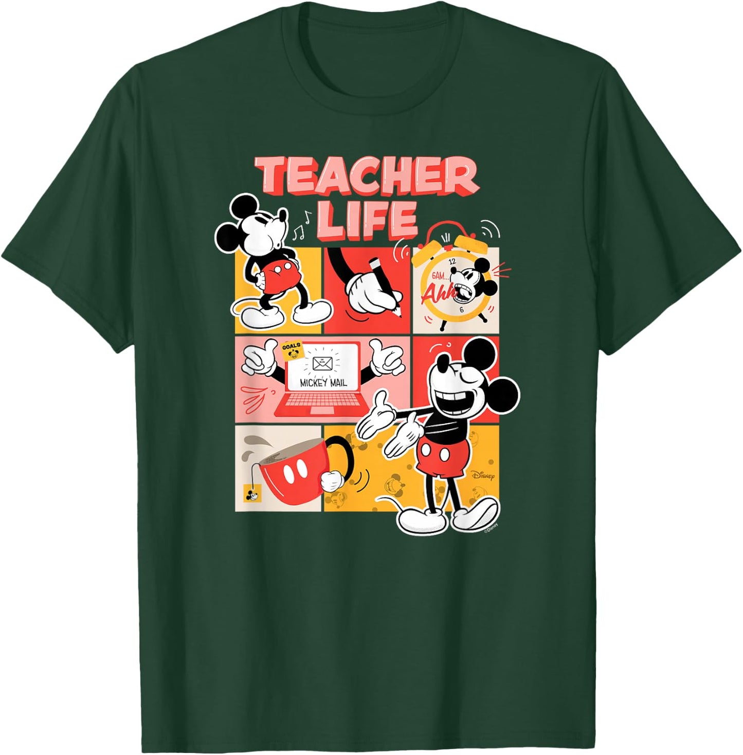 Mickey Mouse - Teacher Life T-Shirt - T-Shirt | Forest