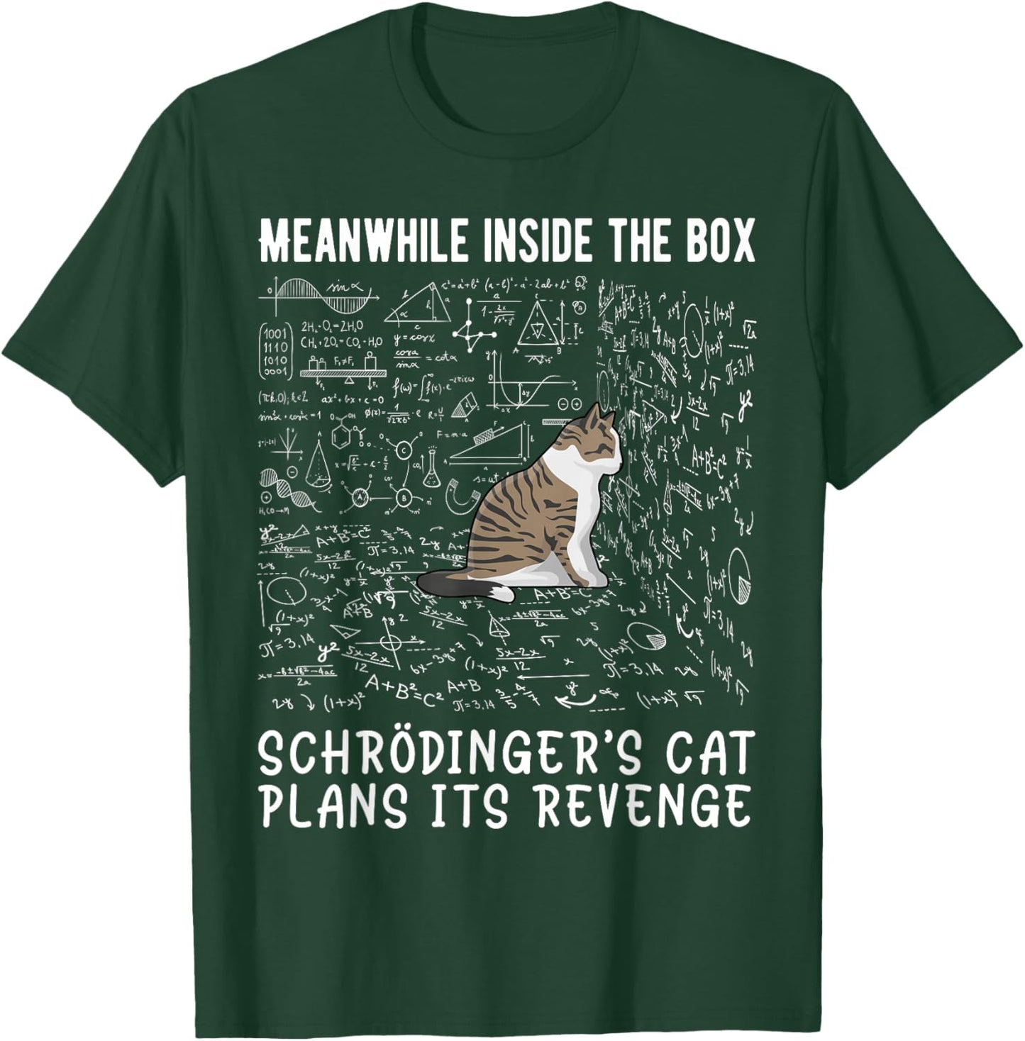 Meanwhile Inside The Box Schrödingers cat Plans its Revenge T-Shirt - T-Shirt | Forest
