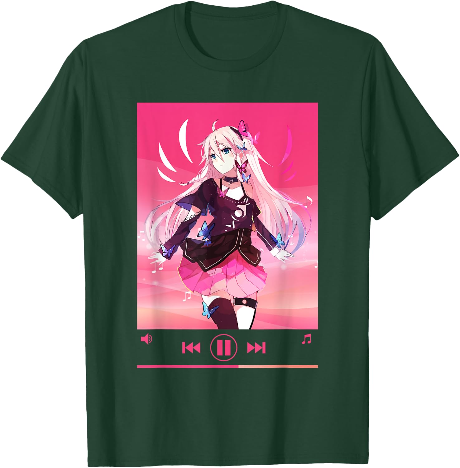 Anime Merch Anime Girl Cosplay Aesthetic Vaporwave Manga T-Shirt - T-Shirt | Forest