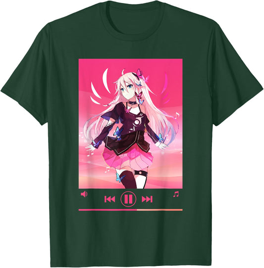 Anime Merch Anime Girl Cosplay Aesthetic Vaporwave Manga T-Shirt - T-Shirt | Forest