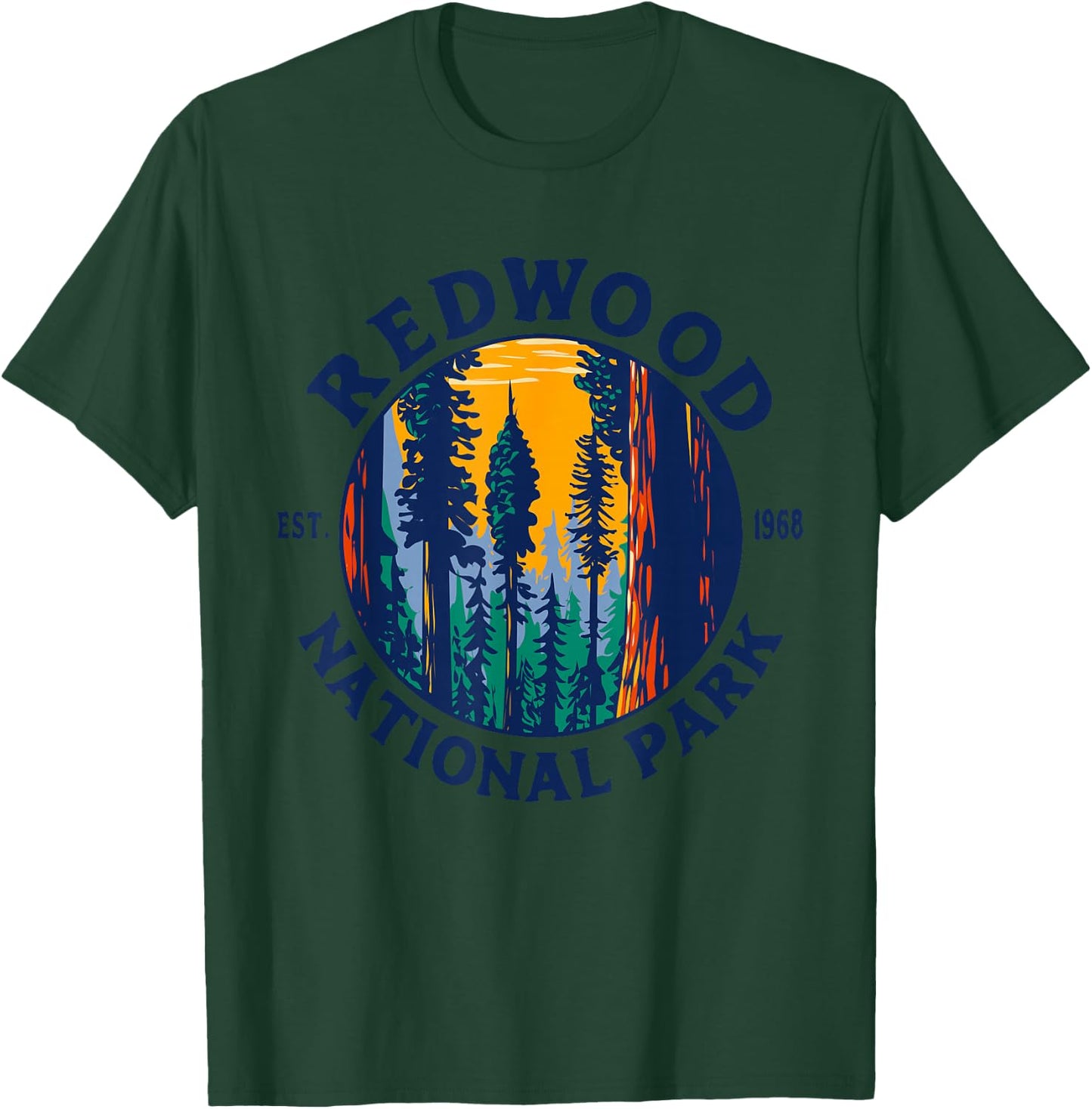 Redwood National and State Parks CA California Outdoor T-Shirt - T-Shirt | Forest