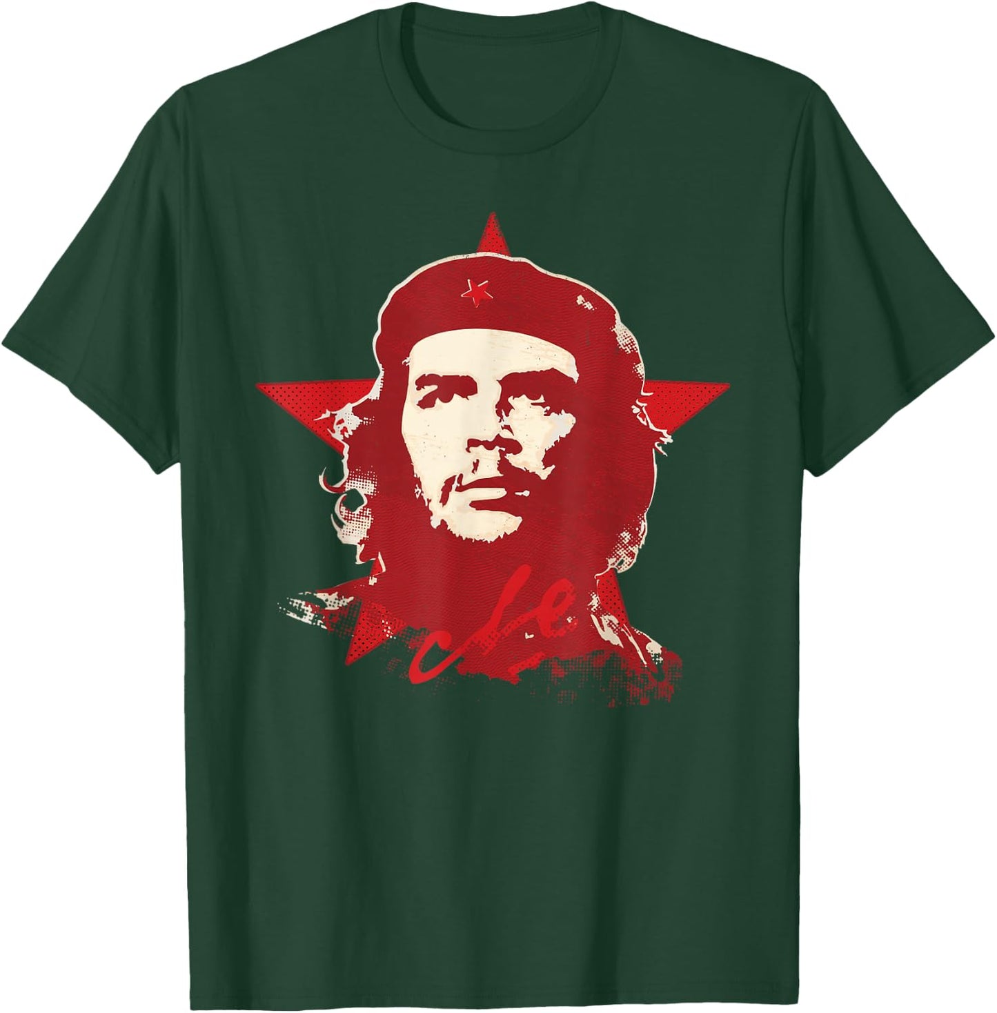 Che Guevara Shirt Cuba Star Cuban Red Revolution Graphic T-Shirt - T-Shirt | Forest