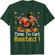 Time To Get Basted Turkey Wine Lover Thanksgiving Men Women T-Shirt - T-Shirt | Forest