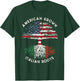 American Grown Italian Roots Family Tree Italy Flag Italian T-Shirt - T-Shirt | Forest