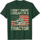 I Don't Snore I Dream I'm A Tractor Funny Vintage US Flag T-Shirt - T-Shirt | Forest
