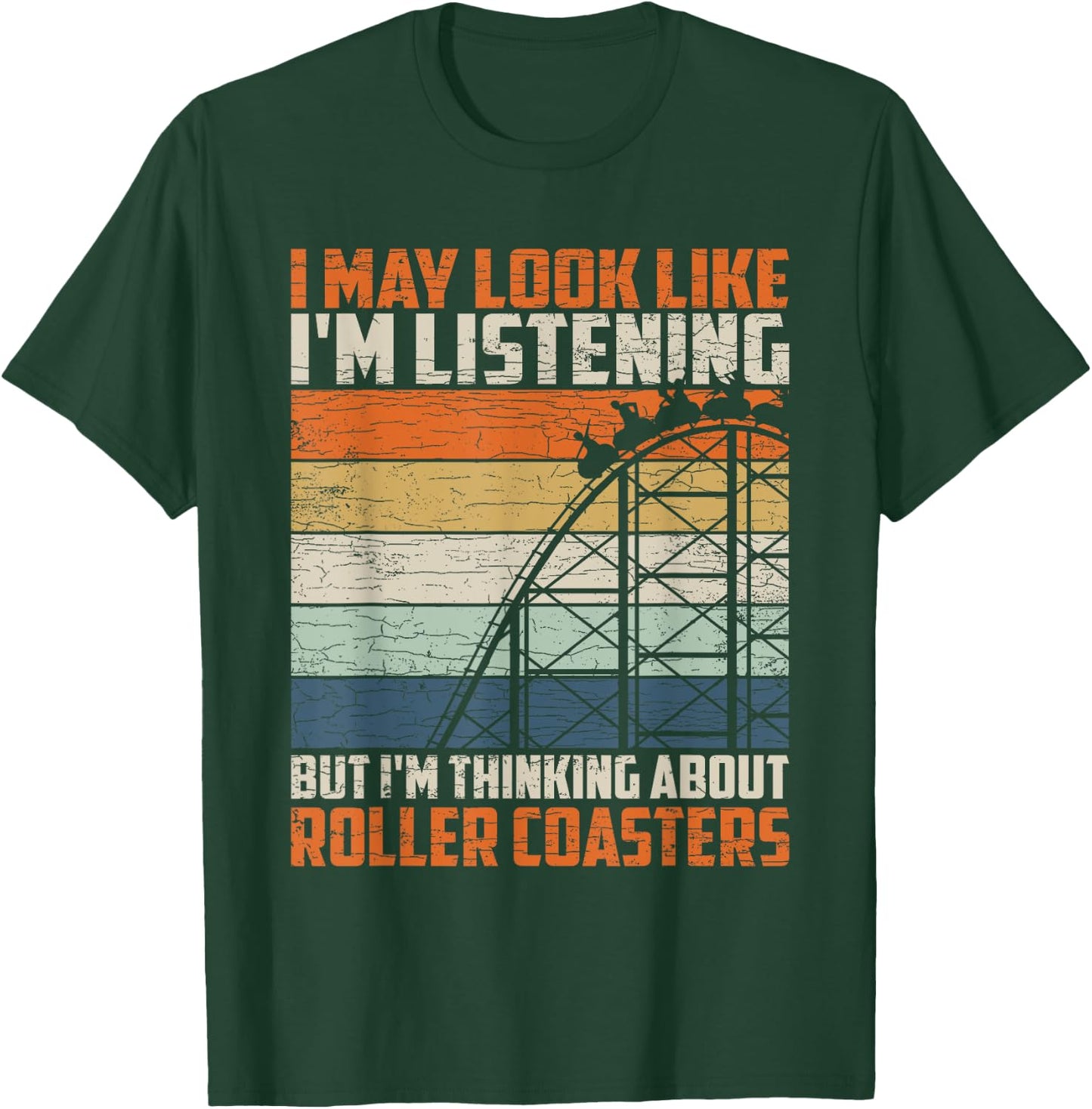 Vintage Roller Coaster T-Shirt - T-Shirt | Forest