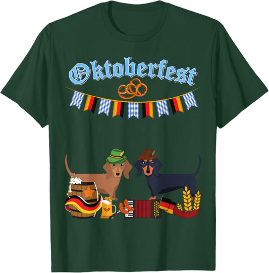 Dachshund Oktoberfest T-Shirt - T-Shirt | Forest