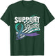 Anal Cancer Support Squad USA Flag Awareness Ribbon T-Shirt - T-Shirt | Forest