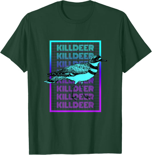 Killdeer Bird Vintage Retro Killdeer T-Shirt - T-Shirt | Forest