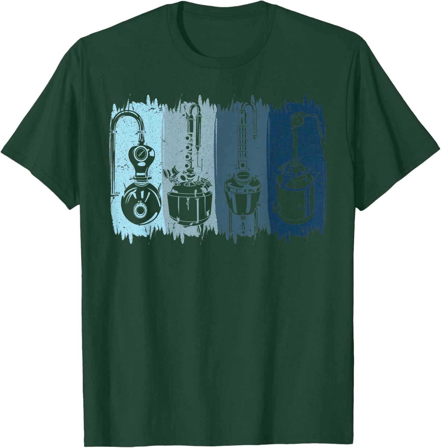 Vintage Distillery Beer Brewery Machinery Distillation T-Shirt - T-Shirt | Forest