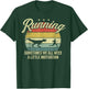 Retro Running Motivation Raptor Chase Funny Dinosaur T-Shirt - T-Shirt | Forest