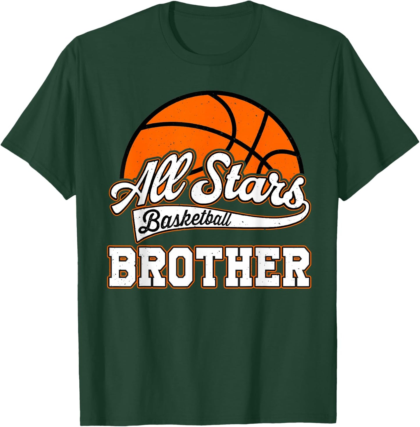 All-Star Basketball Brother of the Birthday Boy Baller T-Shirt - T-Shirt | Forest