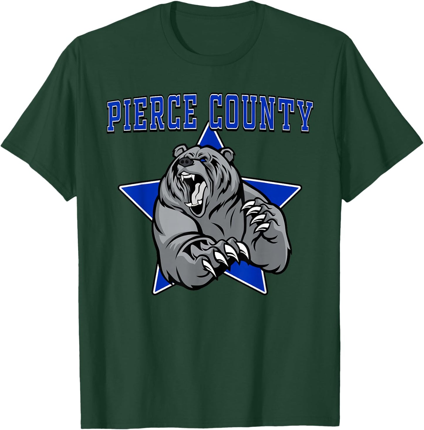 Pierce County Bears High School Team Spirit T-Shirt - T-Shirt | Forest