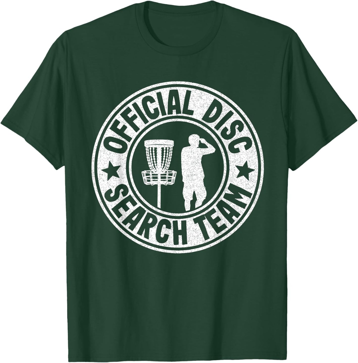 Official Disc Search Team Logo Frisbee Golf Funny Disc Golf T-Shirt - T-Shirt | Forest