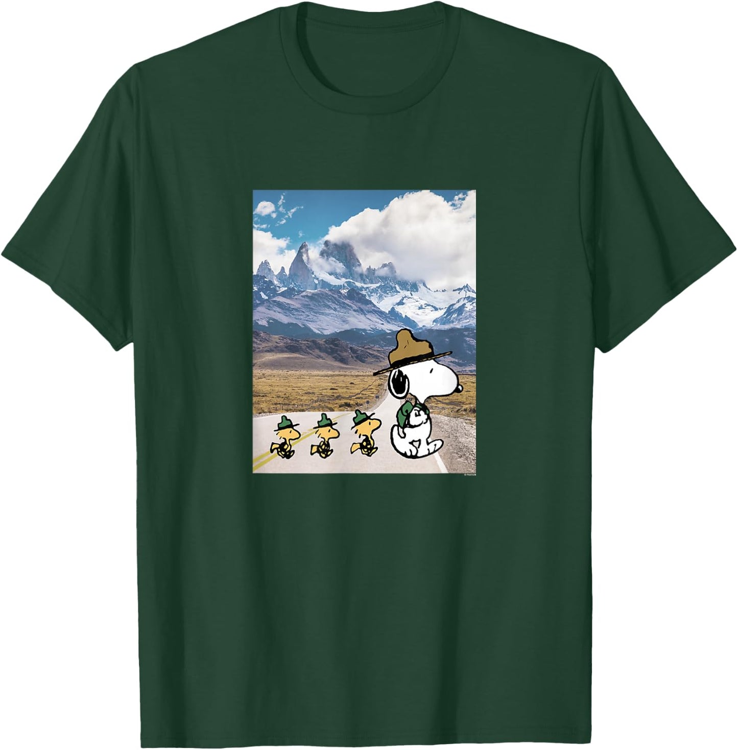 Peanuts - Snoopy Nature Crossing T-Shirt - T-Shirt | Forest