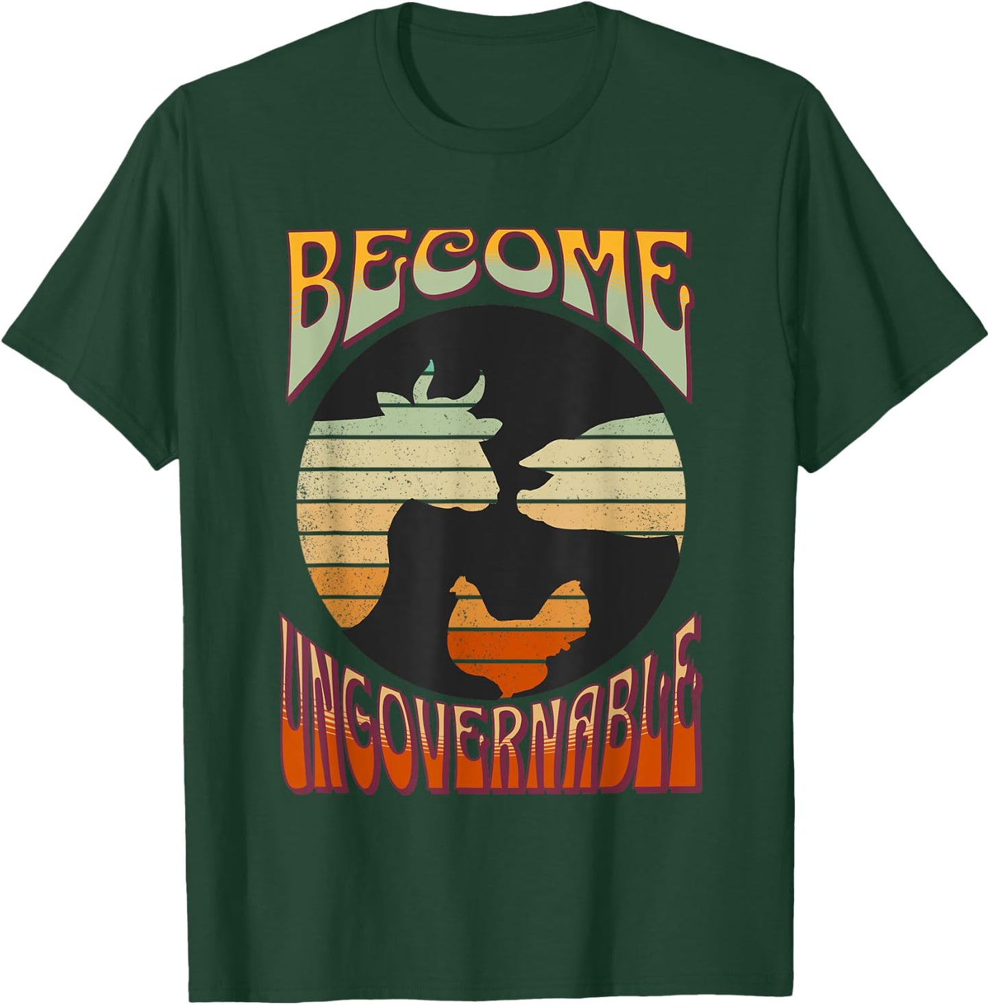 Become Ungovernable Homestead Resistance Choose Freedom T-Sh T-Shirt - T-Shirt | Forest