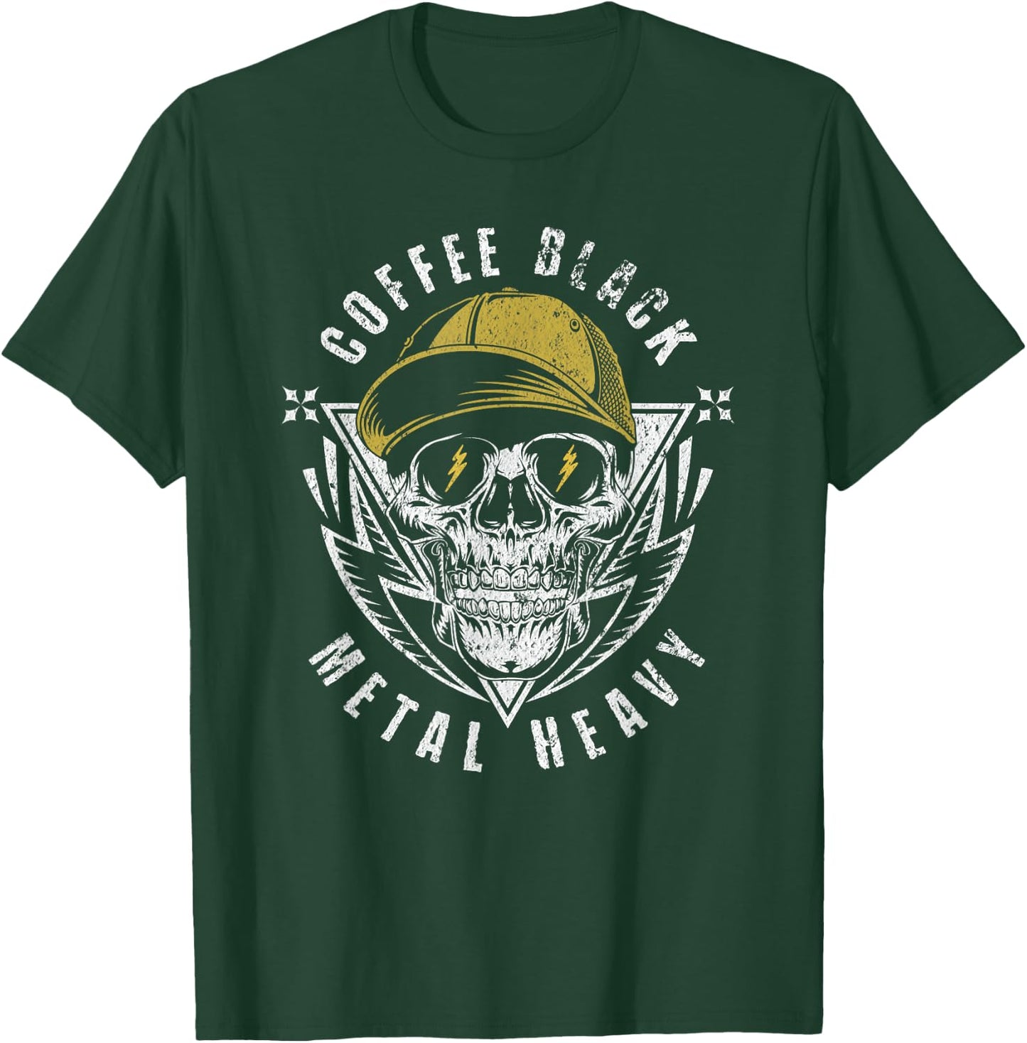Coffee Black, Metal Heavy Gift Rock Music Fan T-Shirt - T-Shirt | Forest