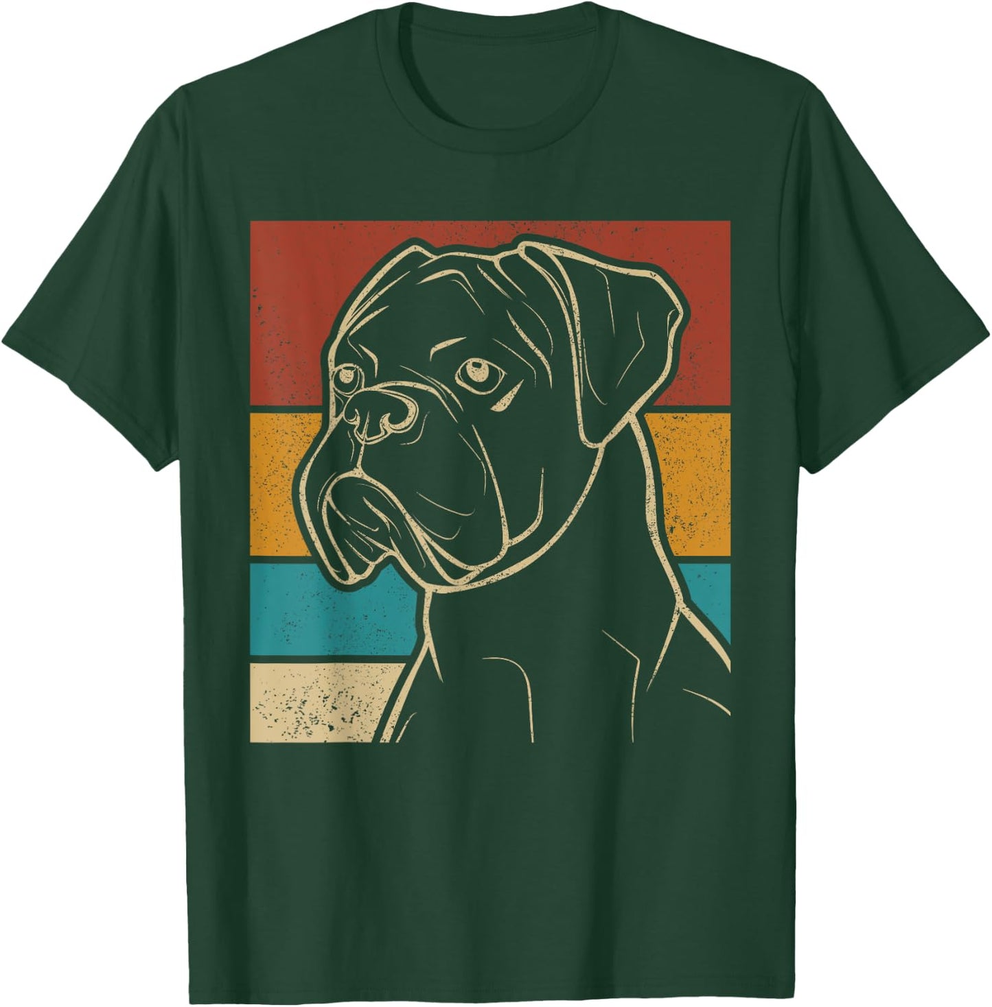 Dog Lover Dog Owner Retro Pet Animal Outfit Vintage Boxer Women Kids T-Shirt - T-Shirt | Forest