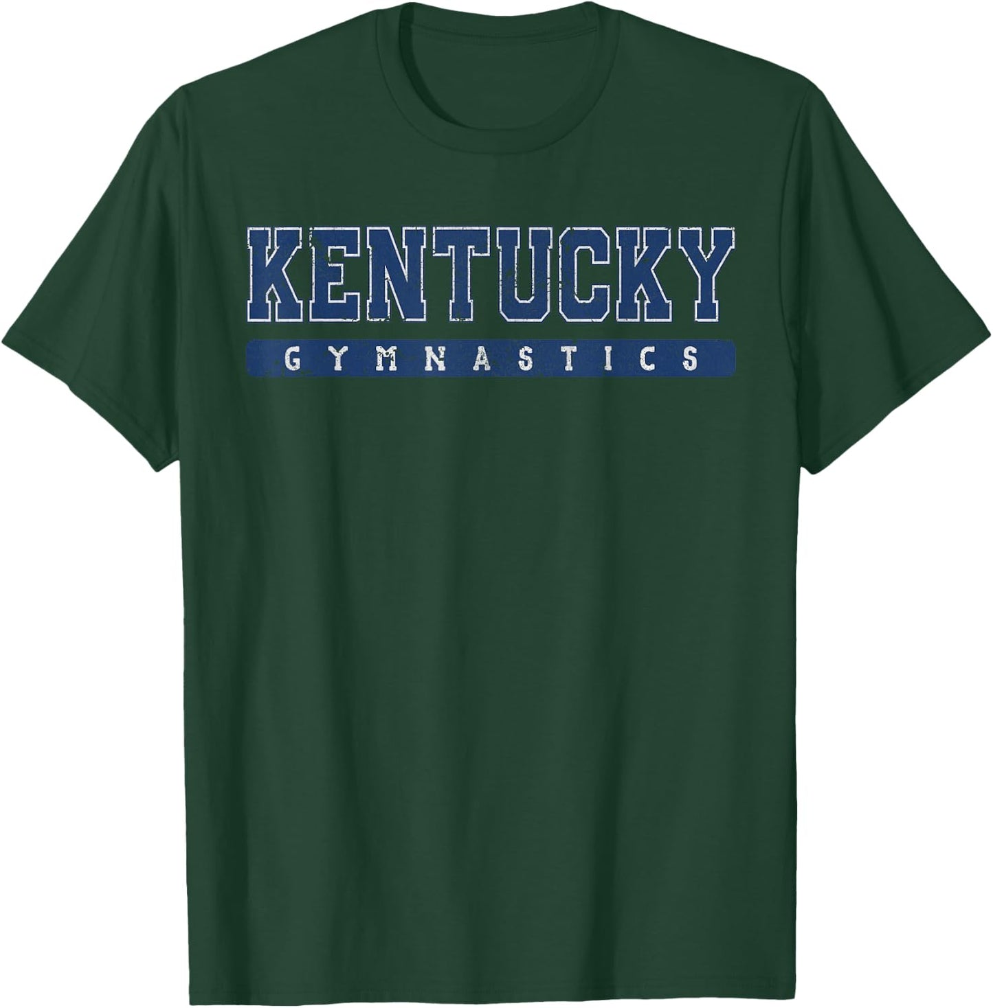Kentucky Gymnastics Blue Vintage Text T-Shirt - T-Shirt | Forest