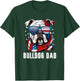 American Bulldog Dad USA Flag 4th of July Dog Father T-Shirt - T-Shirt | Forest