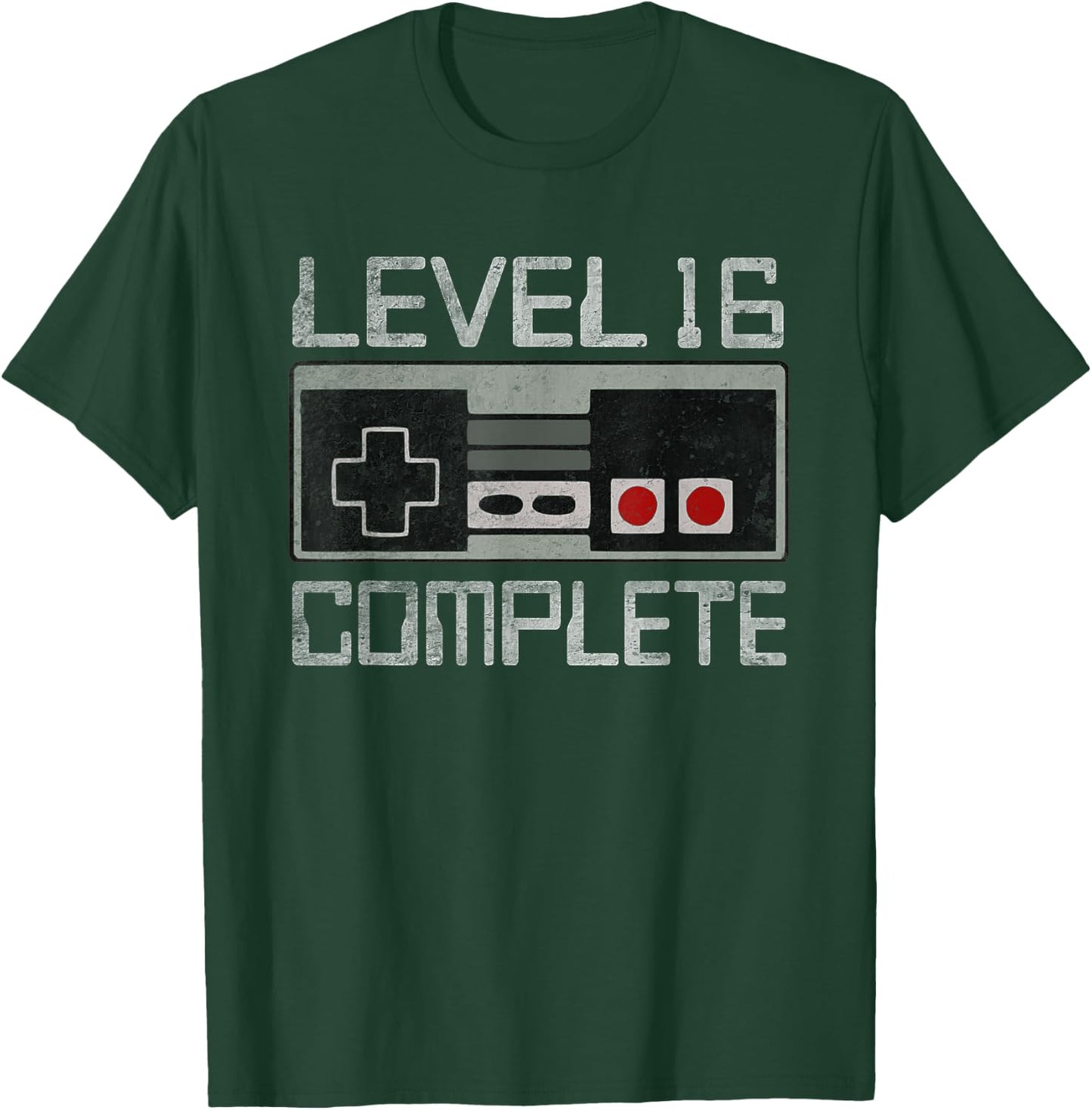 Level 16 Complete 16 Year 16th Wedding Anniversary T-Shirt - T-Shirt | Forest
