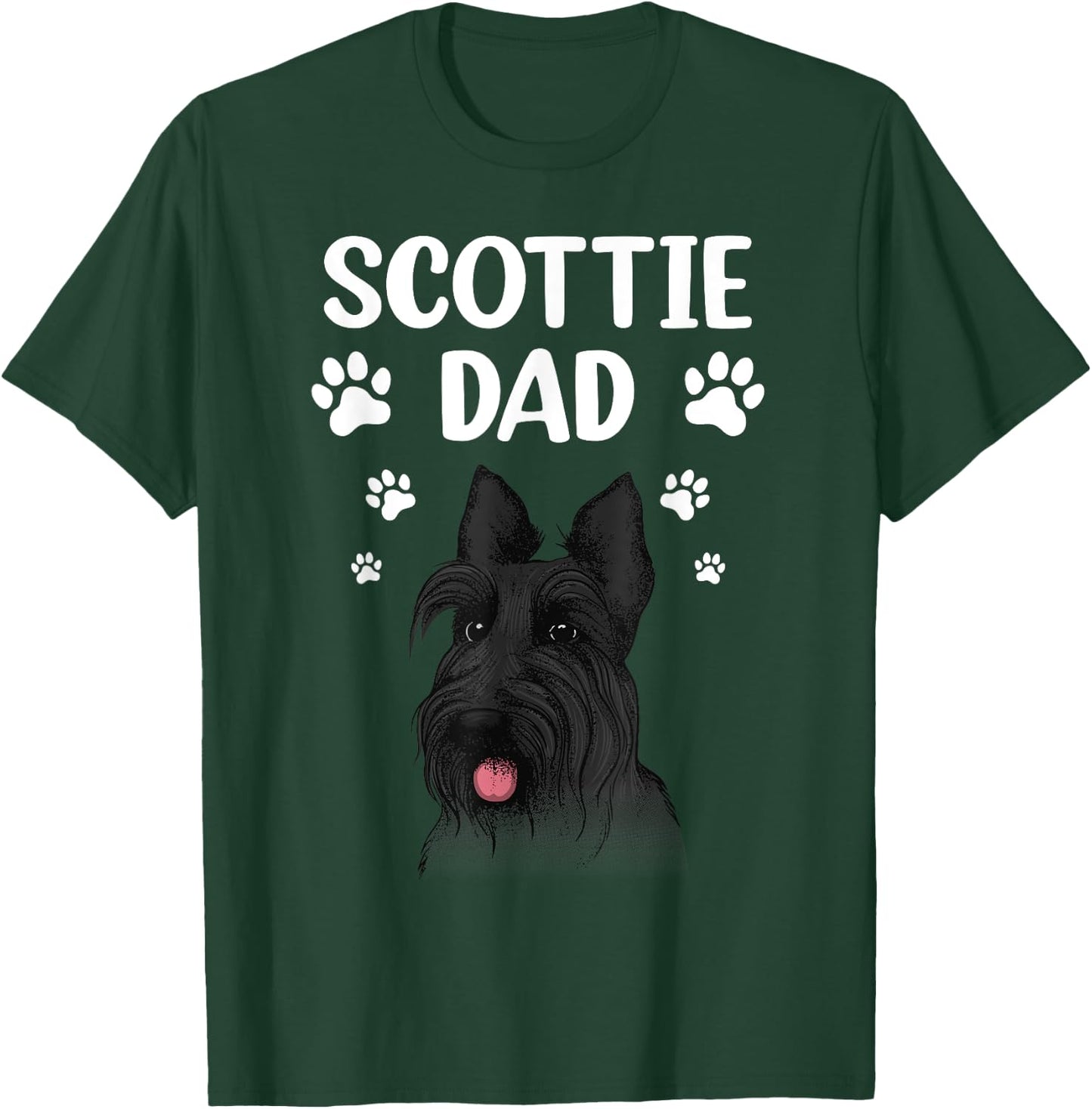 Cool Scottish Terrier Dad Scottie Dog Lover Owner T-Shirt - T-Shirt | Forest