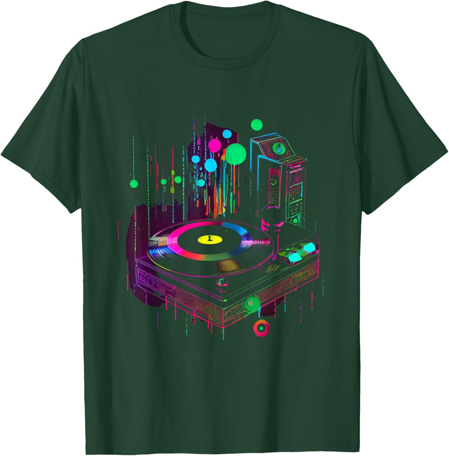 80s 90s Retro Party Disguise Cassette T-Shirt - T-Shirt | Forest