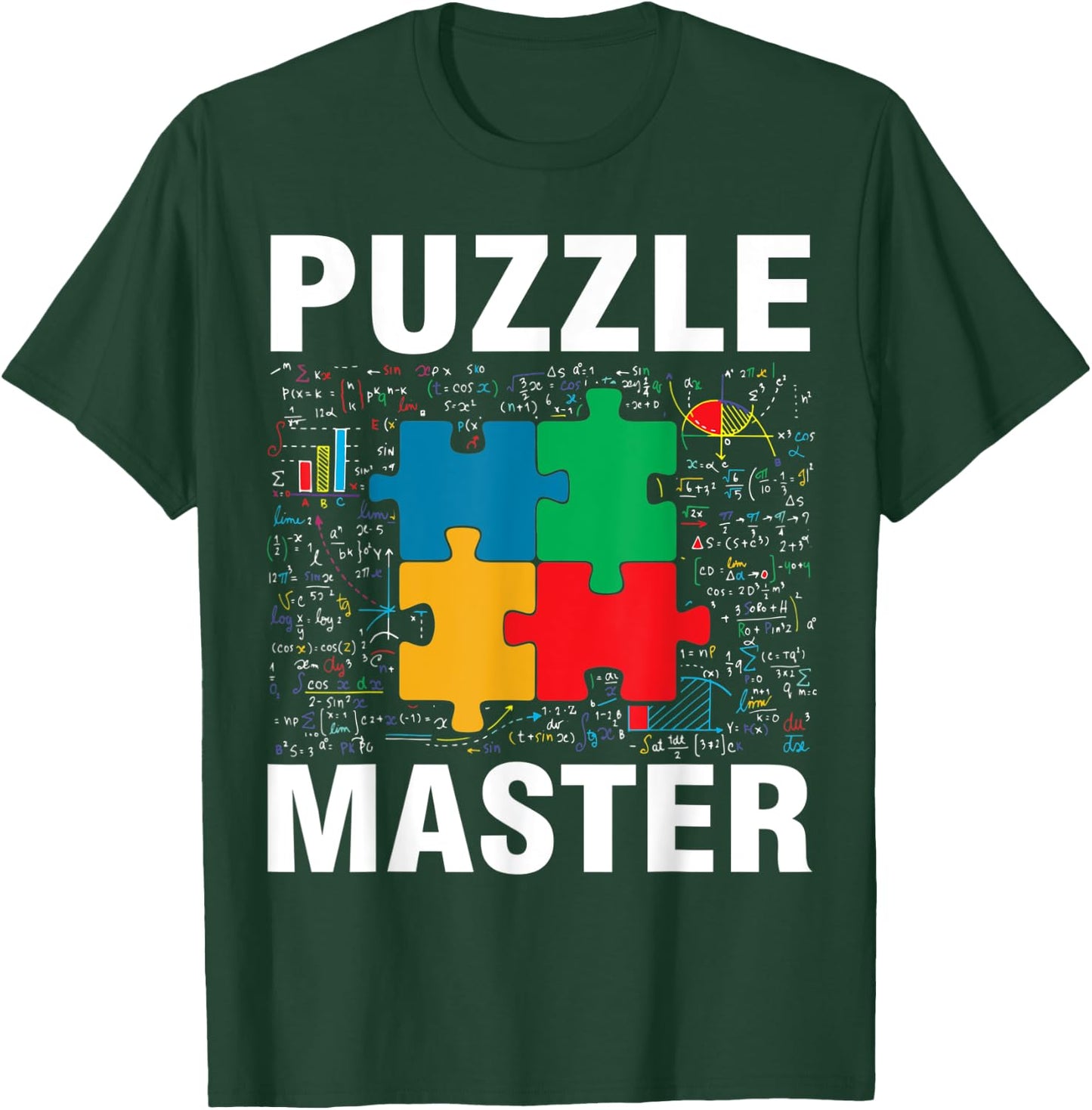 Funny Puzzle Master Jigsaw Puzzles Math Lover T-Shirt - T-Shirt | Forest