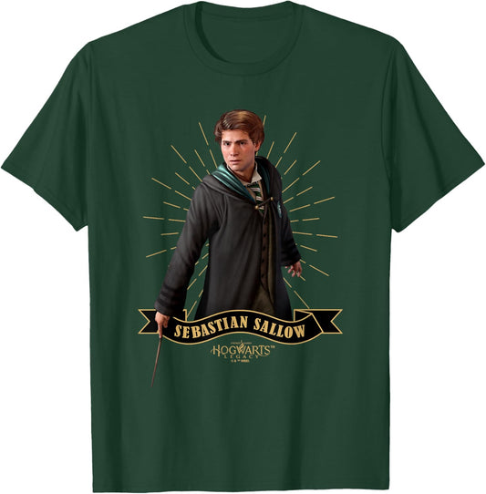 Harry Potter Hogwarts Legacy Sebastian Sallow Slytherin T-Shirt - T-Shirt | Forest